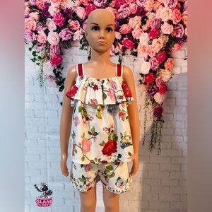 Floral Kids monnalisa designer short set ✨🎀